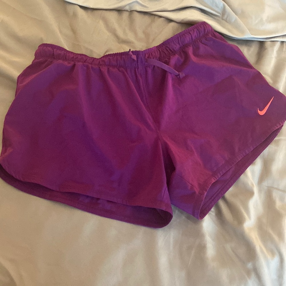 Nike Shorts 2 layers. Purple/coral